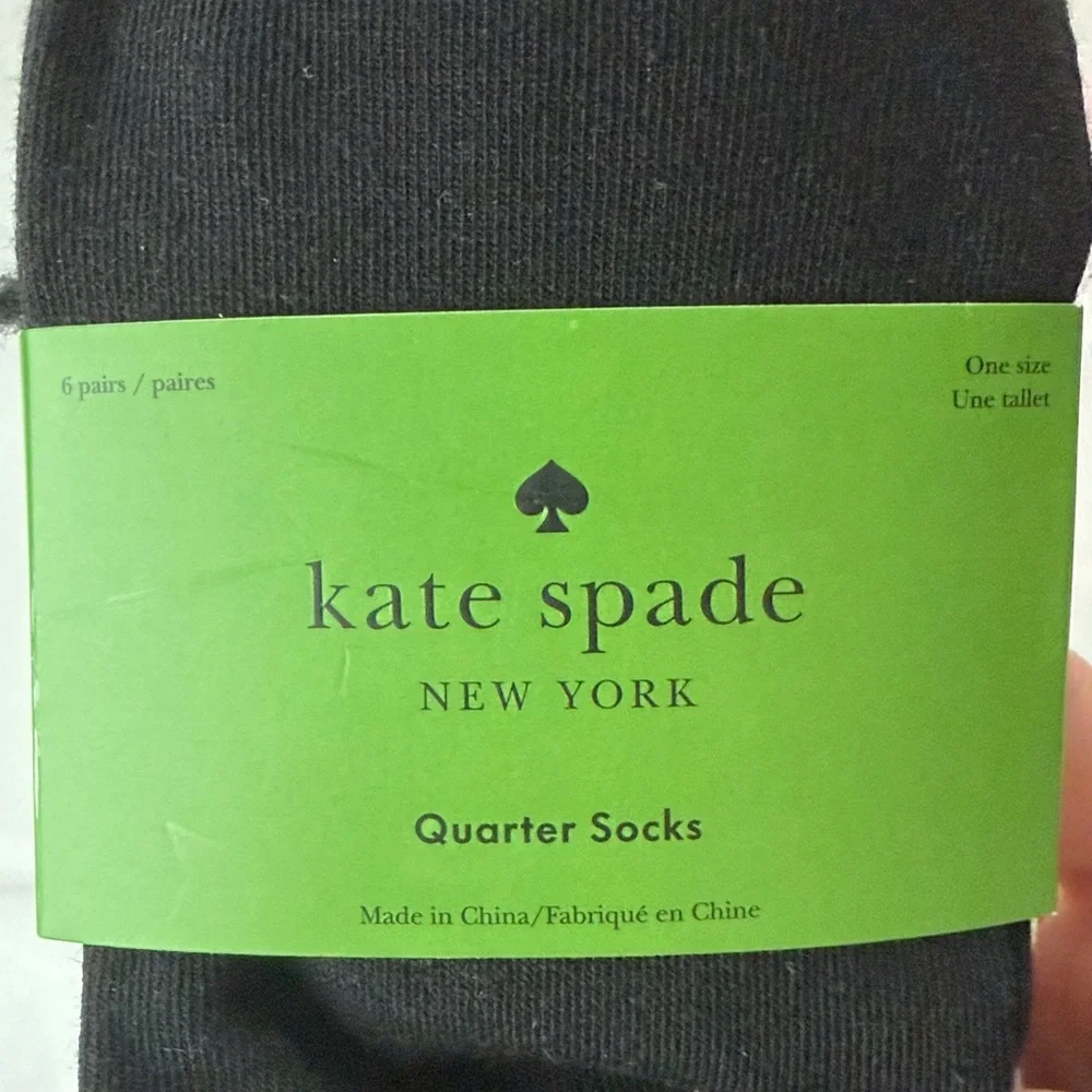 Kate Spade socks bundle of 6 pairs ONE SIZE - Picture 5 of 5